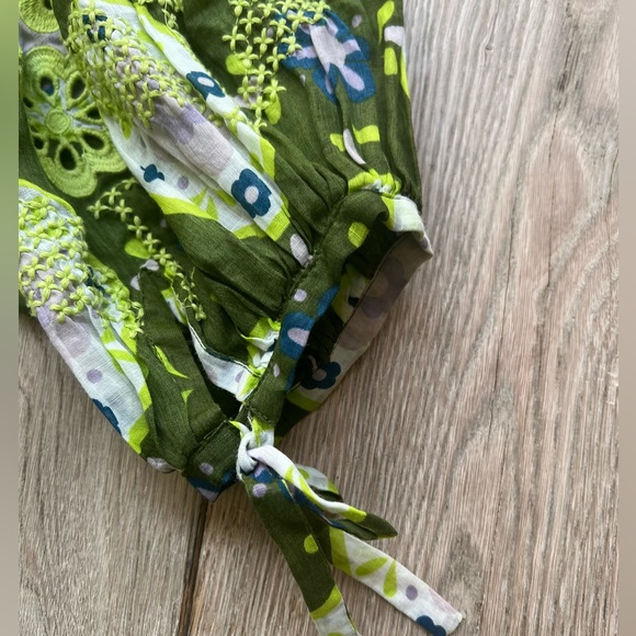 INNIKA CHOO Mini Frill Meg Nettick dress in Lime Floret color, size 0. - Picture 8 of 13